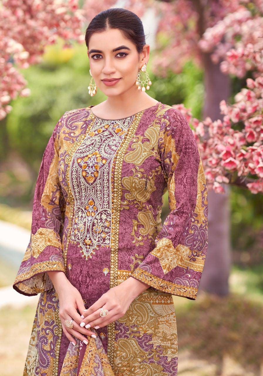 Alok suit rihaana 14 karachi cotton dress material wholesale